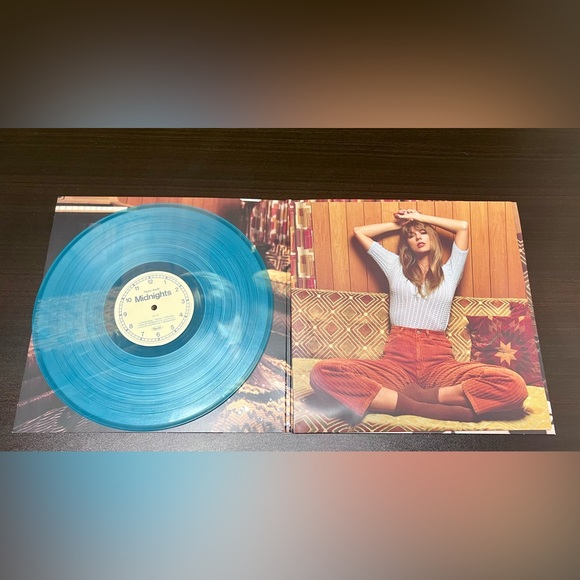 Taylor Swift Midnights Vinyl Record - Moonstone Blue Edition - Picture 3 of 4